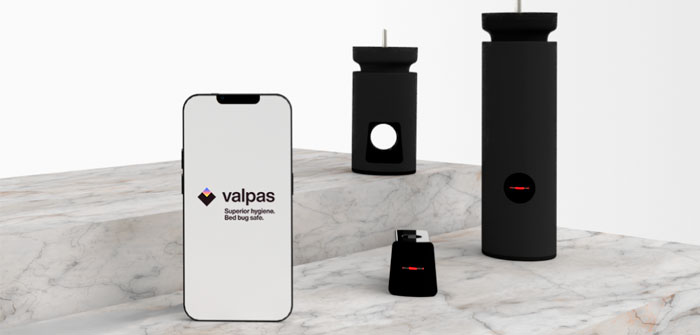 Bedbugs are intercepted by Valpas bed legs and a signal is sent to the app. (Photo: Valpas)