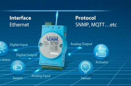 ADAM-6000/6200 series: Independent Edge IoT products for measurement, control and automation on machines and systems (Photo: AMC - Analytik & Messtechnik GmbH Chemnitz)