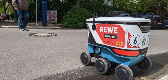 Autonome "Warenkörbe" in Hamburg-Elmsbüttel: REWE revolutioniert die letzte (Foto: REWE)