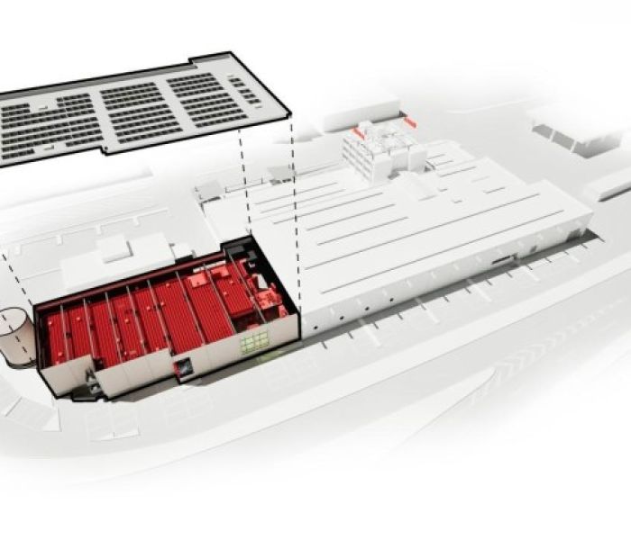 3D Ansicht eingebundene AutoStore Anlage (Foto: Element Logic Deutschland GmbH)