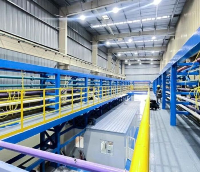 Pneumatische Förderung - Ein Blick ins neue Test Center (Foto: Qlar Europe GmbH)