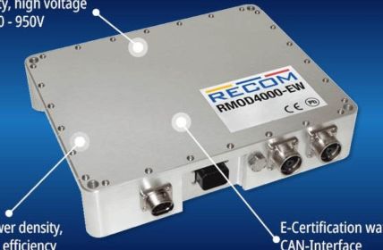 RMOD4000 Wandler: 180-950 VDC Eingang, 4 kW galvanisch (Foto: RECOM Power GmbH)